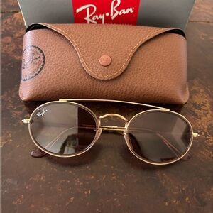 Ray-Ban Oval rose gold glasses